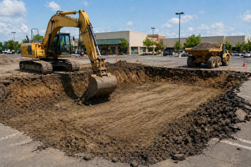 Parking Lot Gravel Repair in Lawrenceville, GA